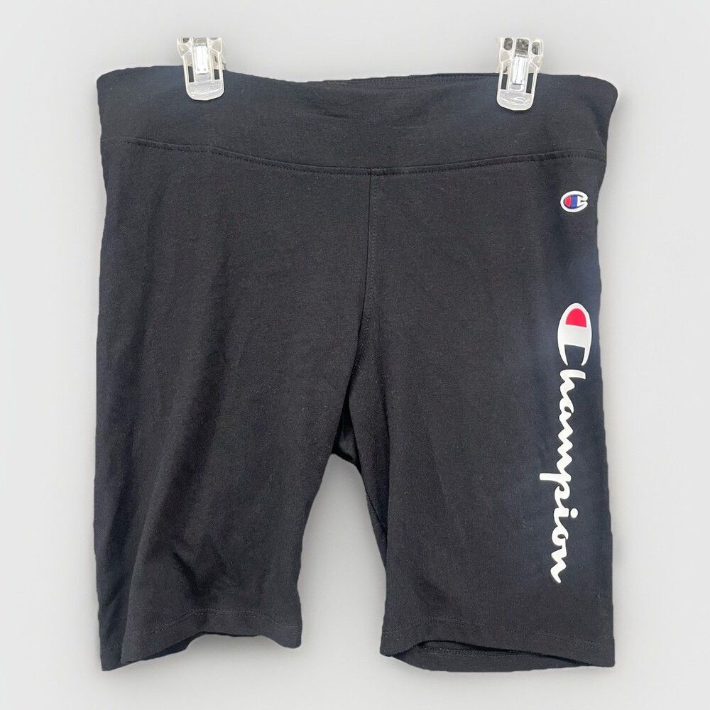 Champion Girls Signature Script Bike Shorts Black Size‎ XL NEW With Tags